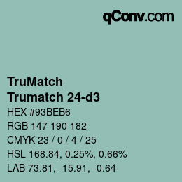 Color code: TruMatch - Trumatch 24-d3 | qconv.com