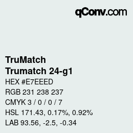 Farbcode: TruMatch - Trumatch 24-g1 | qconv.com