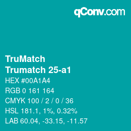 Código de color: TruMatch - Trumatch 25-a1 | qconv.com