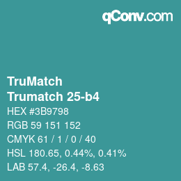 Código de color: TruMatch - Trumatch 25-b4 | qconv.com