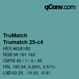 Color code: TruMatch - Trumatch 25-c4 | qconv.com