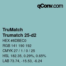 Código de color: TruMatch - Trumatch 25-d2 | qconv.com