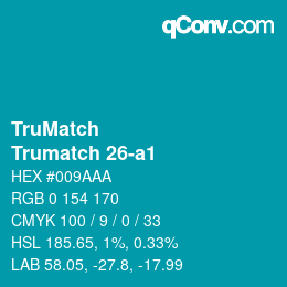 Color code: TruMatch - Trumatch 26-a1 | qconv.com
