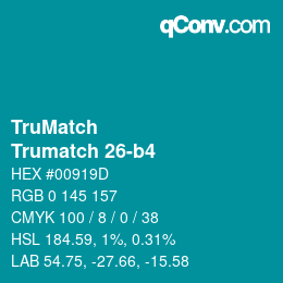 Código de color: TruMatch - Trumatch 26-b4 | qconv.com