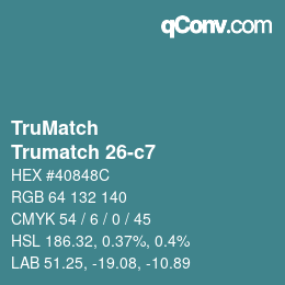 Farbcode: TruMatch - Trumatch 26-c7 | qconv.com