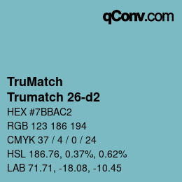 Color code: TruMatch - Trumatch 26-d2 | qconv.com