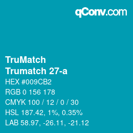 Color code: TruMatch - Trumatch 27-a | qconv.com