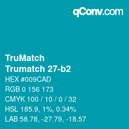 Color code: TruMatch - Trumatch 27-b2 | qconv.com