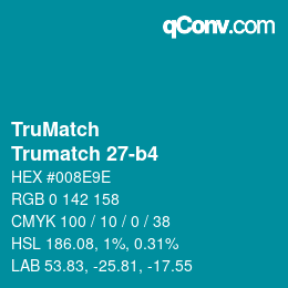 Code couleur: TruMatch - Trumatch 27-b4 | qconv.com