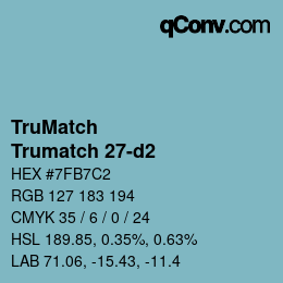 カラーコード: TruMatch - Trumatch 27-d2 | qconv.com