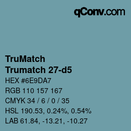 Código de color: TruMatch - Trumatch 27-d5 | qconv.com