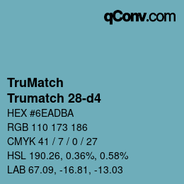 Code couleur: TruMatch - Trumatch 28-d4 | qconv.com