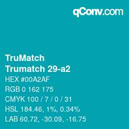 Código de color: TruMatch - Trumatch 29-a2 | qconv.com