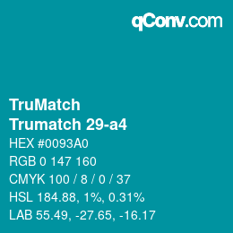Farbcode: TruMatch - Trumatch 29-a4 | qconv.com