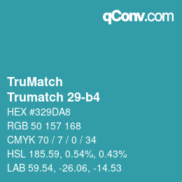 Código de color: TruMatch - Trumatch 29-b4 | qconv.com