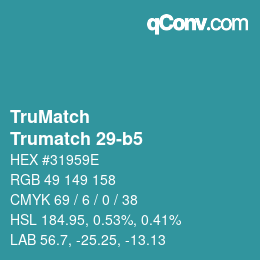Código de color: TruMatch - Trumatch 29-b5 | qconv.com