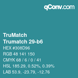 Código de color: TruMatch - Trumatch 29-b6 | qconv.com