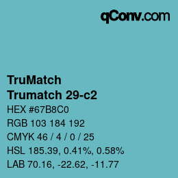 Farbcode: TruMatch - Trumatch 29-c2 | qconv.com