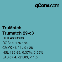 Código de color: TruMatch - Trumatch 29-c3 | qconv.com