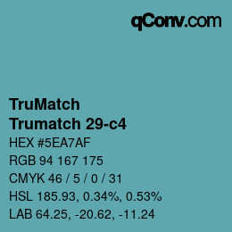 カラーコード: TruMatch - Trumatch 29-c4 | qconv.com