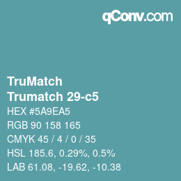 Color code: TruMatch - Trumatch 29-c5 | qconv.com