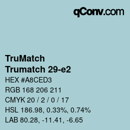 Código de color: TruMatch - Trumatch 29-e2 | qconv.com