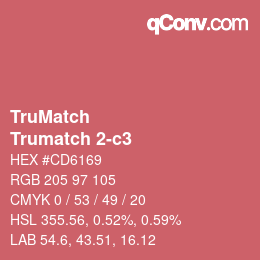 カラーコード: TruMatch - Trumatch 2-c3 | qconv.com