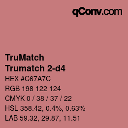 Código de color: TruMatch - Trumatch 2-d4 | qconv.com