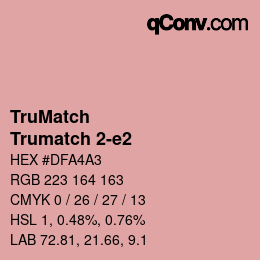 カラーコード: TruMatch - Trumatch 2-e2 | qconv.com