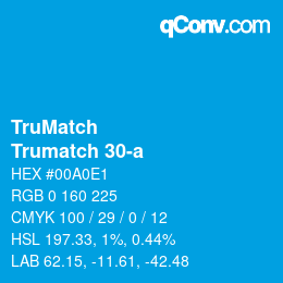 Farbcode: TruMatch - Trumatch 30-a | qconv.com