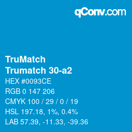 Farbcode: TruMatch - Trumatch 30-a2 | qconv.com