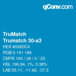 Código de color: TruMatch - Trumatch 30-a3 | qconv.com