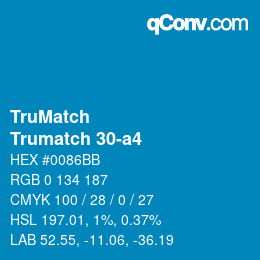 Farbcode: TruMatch - Trumatch 30-a4 | qconv.com