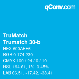 Farbcode: TruMatch - Trumatch 30-b | qconv.com