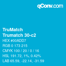 Código de color: TruMatch - Trumatch 30-c2 | qconv.com