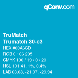 Código de color: TruMatch - Trumatch 30-c3 | qconv.com