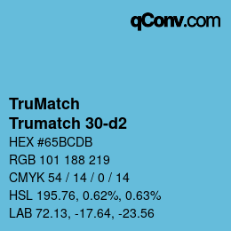 Farbcode: TruMatch - Trumatch 30-d2 | qconv.com