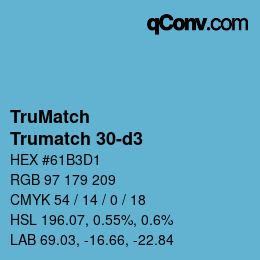 Farbcode: TruMatch - Trumatch 30-d3 | qconv.com