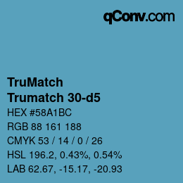 Farbcode: TruMatch - Trumatch 30-d5 | qconv.com