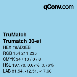 Farbcode: TruMatch - Trumatch 30-e1 | qconv.com