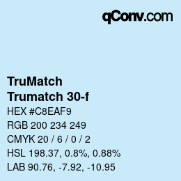 Código de color: TruMatch - Trumatch 30-f | qconv.com