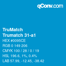 Código de color: TruMatch - Trumatch 31-a1 | qconv.com