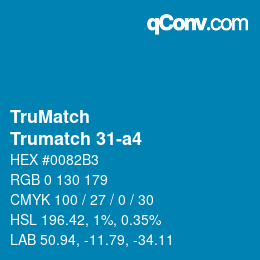 Código de color: TruMatch - Trumatch 31-a4 | qconv.com