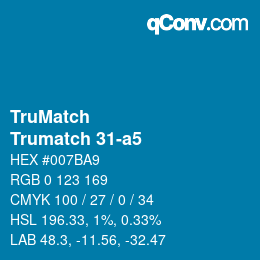 Código de color: TruMatch - Trumatch 31-a5 | qconv.com