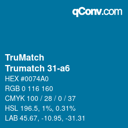 Código de color: TruMatch - Trumatch 31-a6 | qconv.com