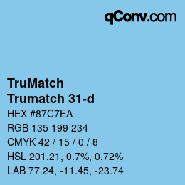 Code couleur: TruMatch - Trumatch 31-d | qconv.com
