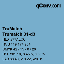 Código de color: TruMatch - Trumatch 31-d3 | qconv.com