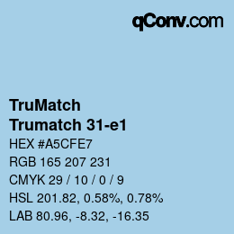カラーコード: TruMatch - Trumatch 31-e1 | qconv.com