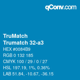 カラーコード: TruMatch - Trumatch 32-a3 | qconv.com