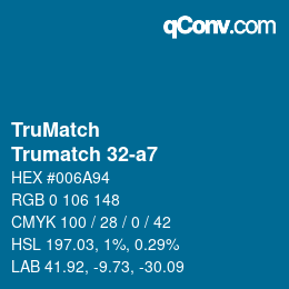 Código de color: TruMatch - Trumatch 32-a7 | qconv.com